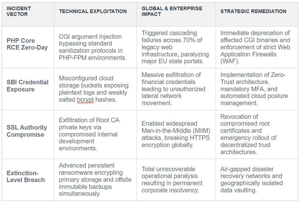 Systemic Cybersecurity Threat Matrix