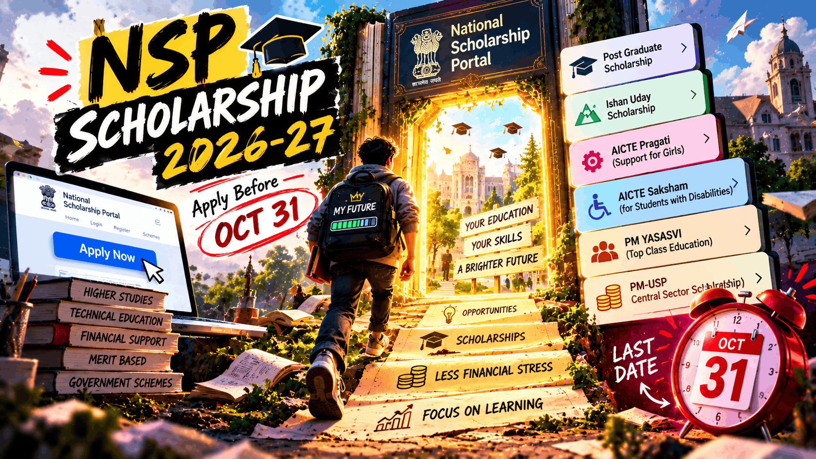 NSP Scholarship 2026–27: Applications for These Student Scholarships Close on October 31