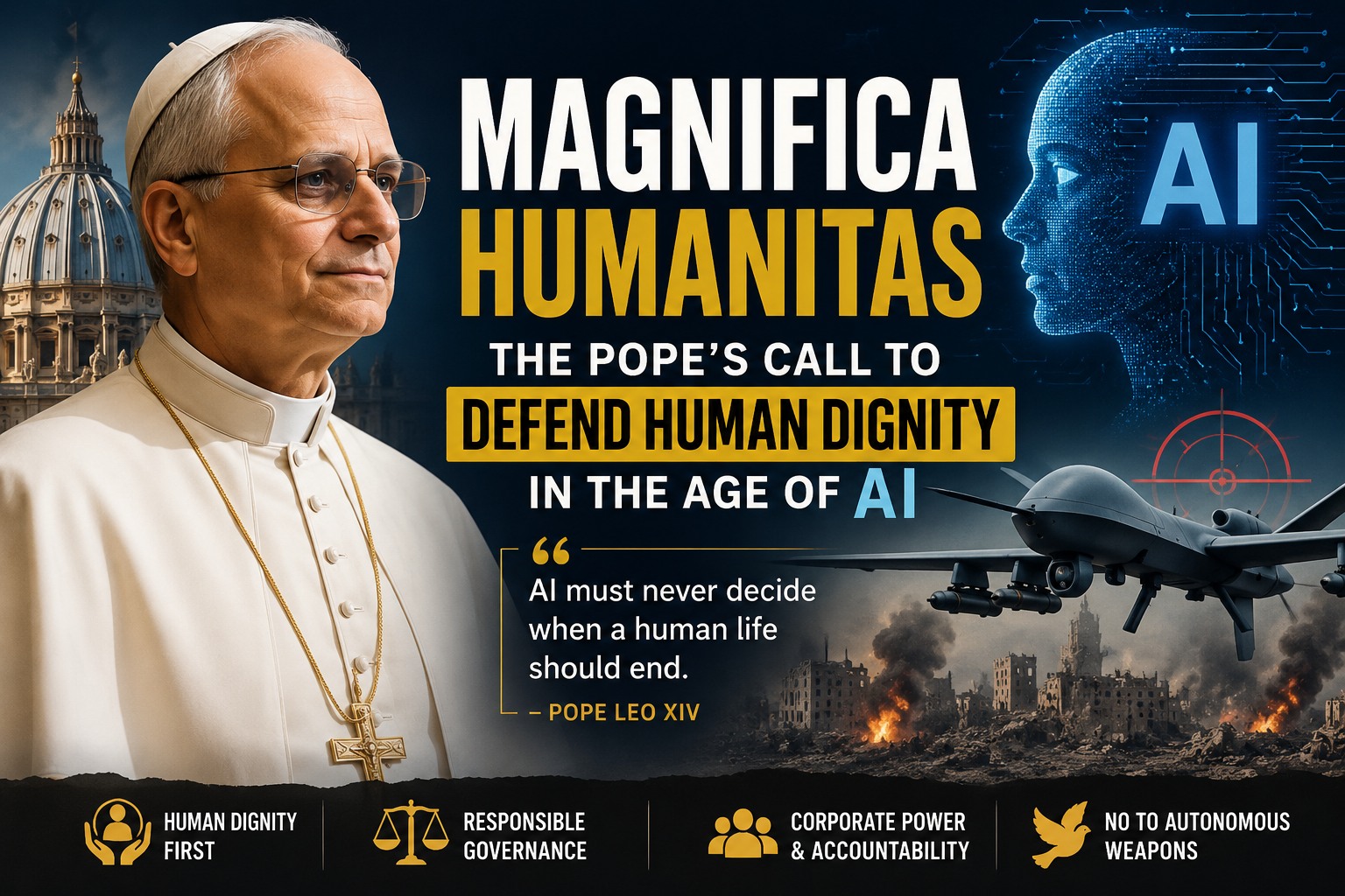 Magnifica Humanitas: The Pope’s Call to Defend Human Dignity in the Age of AI