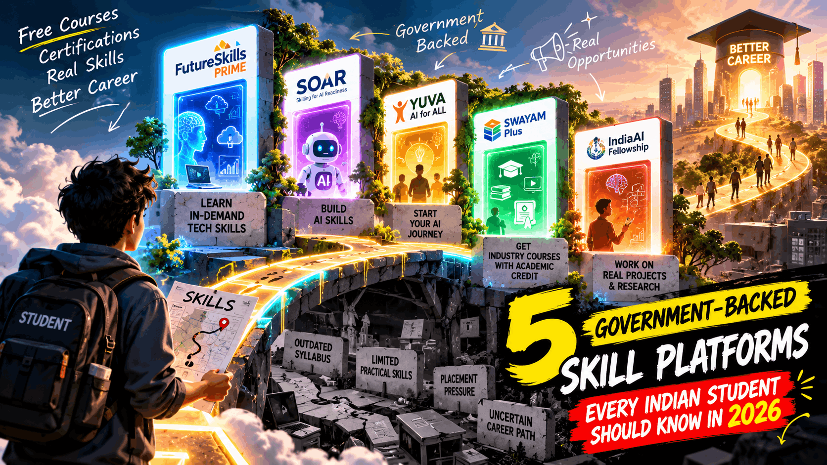 Your Degree Won’t Teach You Everything: 5 Government-Backed Skill Platforms Indian Students Should Know in 2026