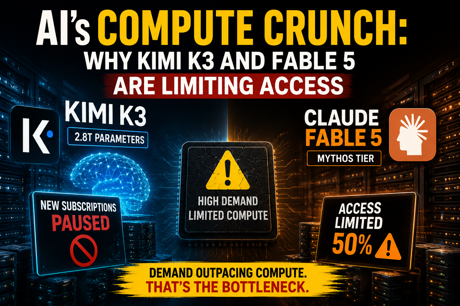 AI’s compute crunch: Why Kimi K3 and Fable 5 are limiting access