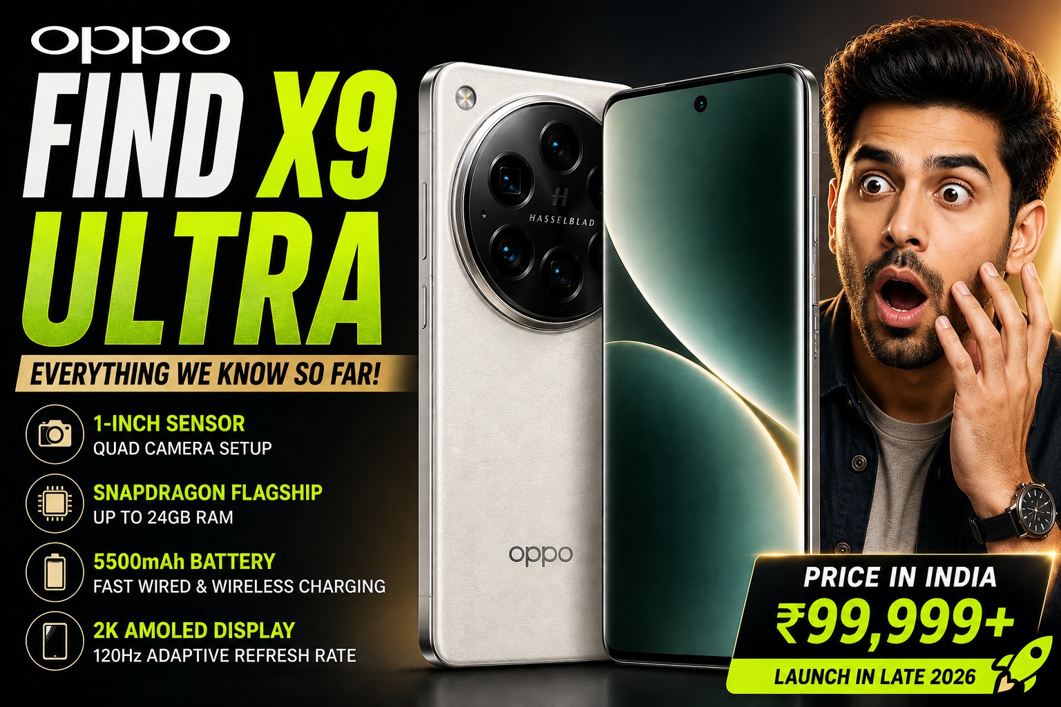 OPPO Find X9 Ultra India Launch: Expected Price, Features, and Release Date