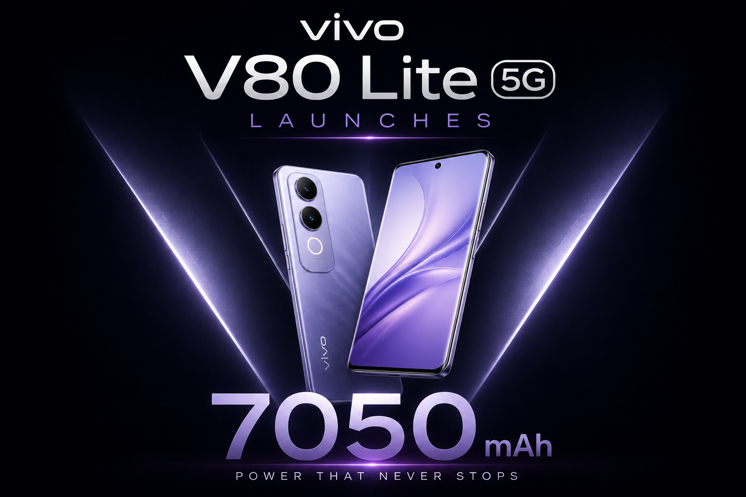 Vivo V80 Lite 5G Launches With a 7,050mAh Battery: Price, Specs and Everything You Need to Know