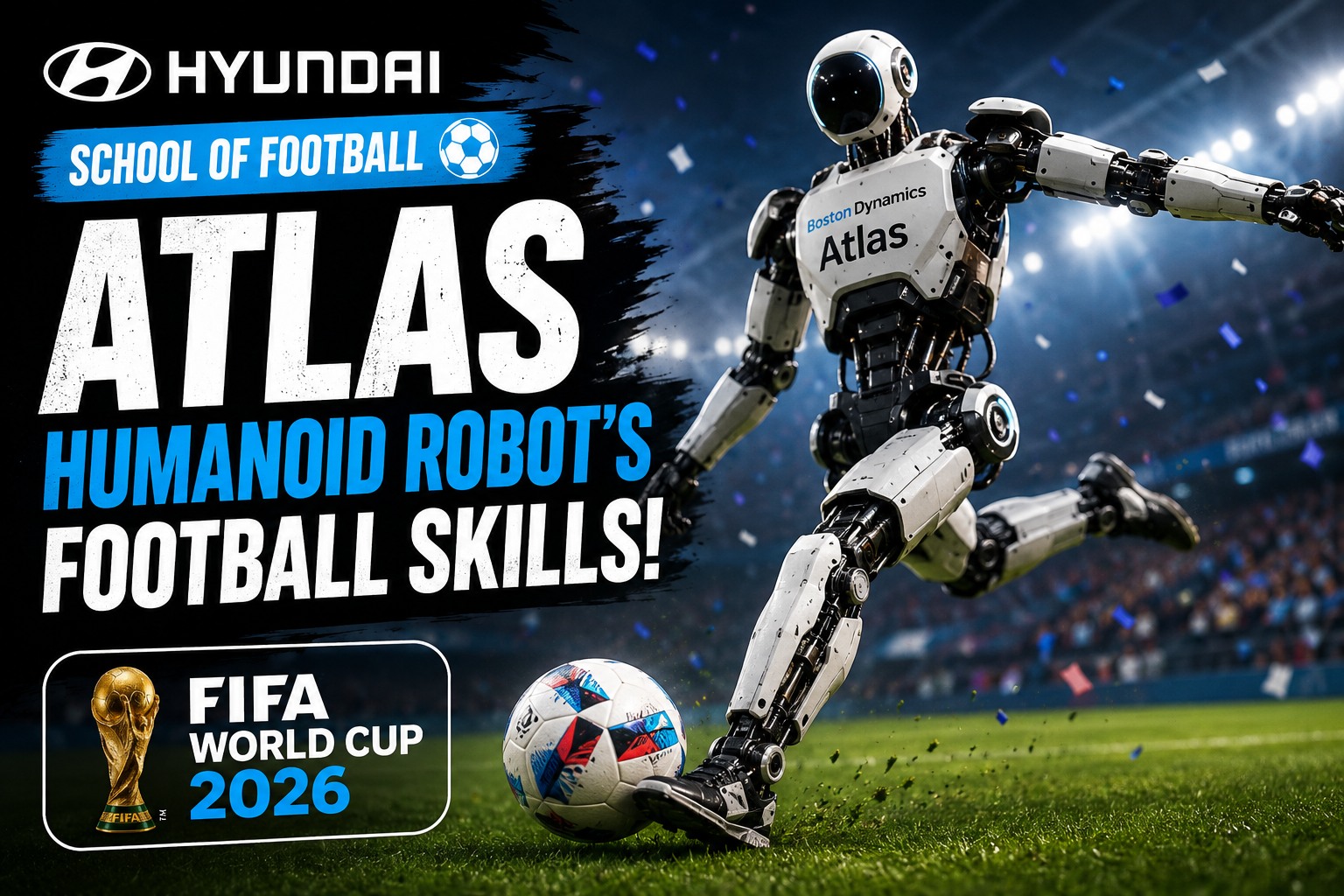 Hyundai showcases Atlas humanoid robot’s football abilities in FIFA World Cup 2026 campaign
