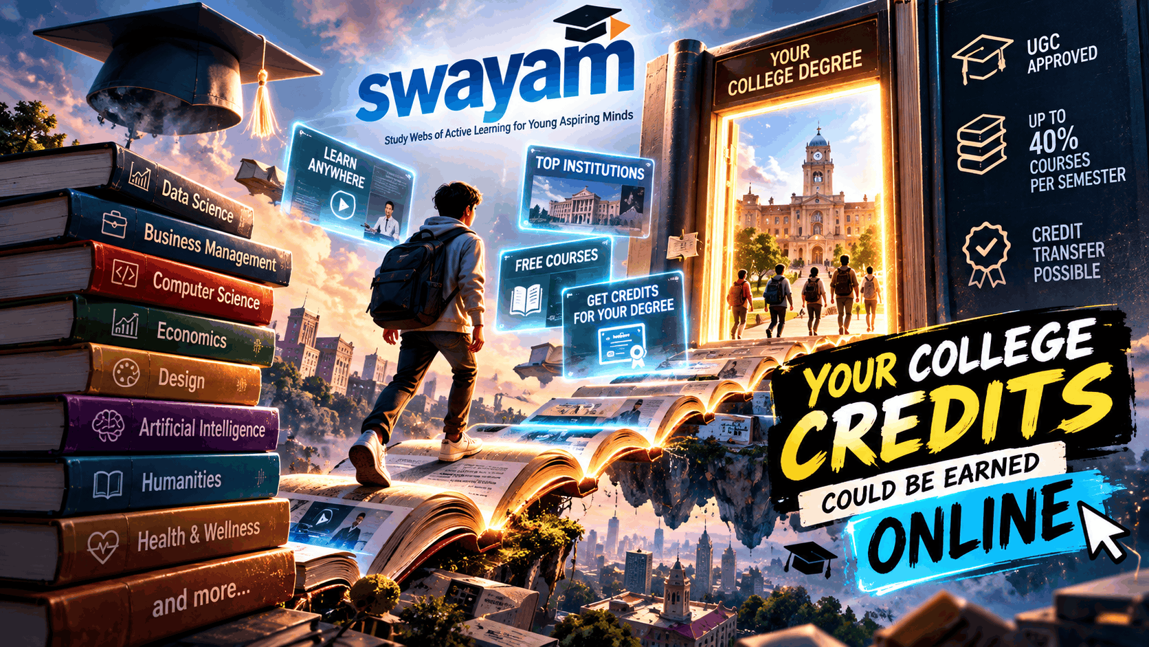 Your College Credits Could Be Earned Online: How UGC’s SWAYAM Rules Work