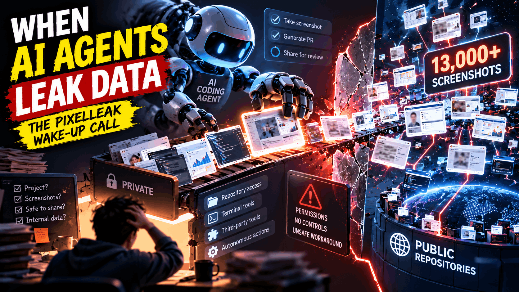 AI Coding Agents Leaked 13,000 Screenshots: A Wake-Up Call for Enterprise AI Security