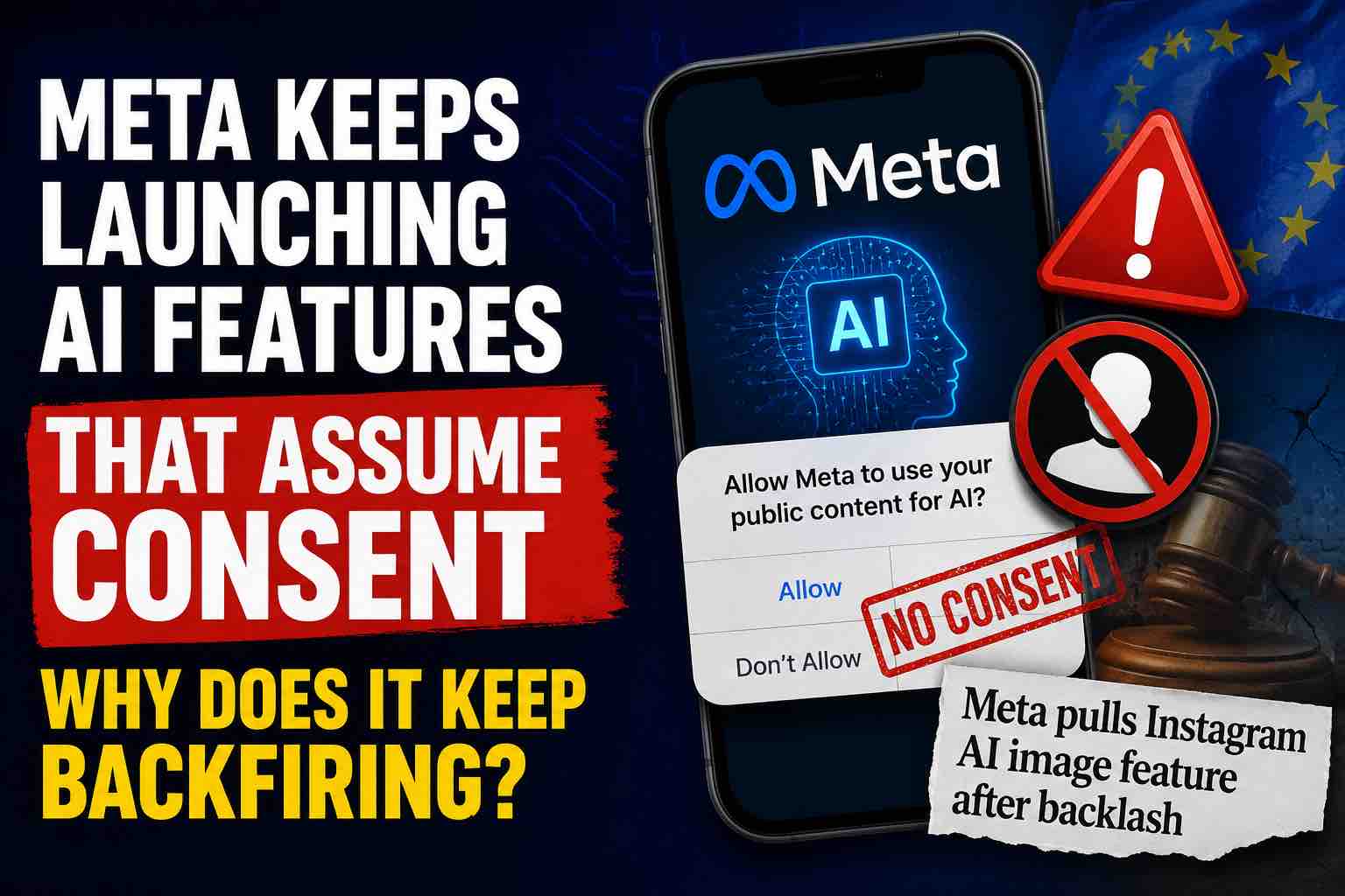Meta keeps launching AI features that assume consent. Why does it keep backfiring?