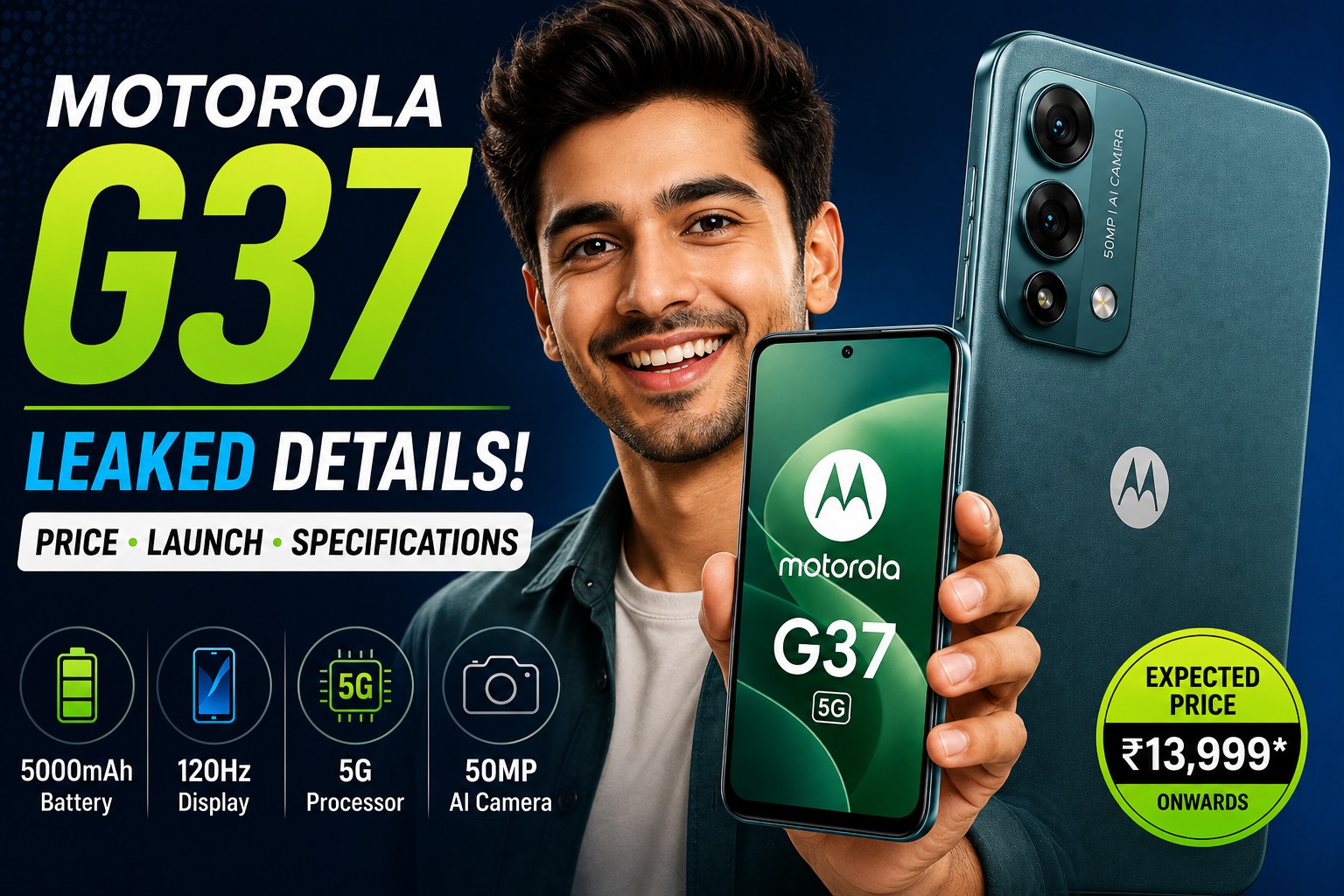 Motorola G37 Expected Price in India, Launch Timeline, and Specifications Leaked