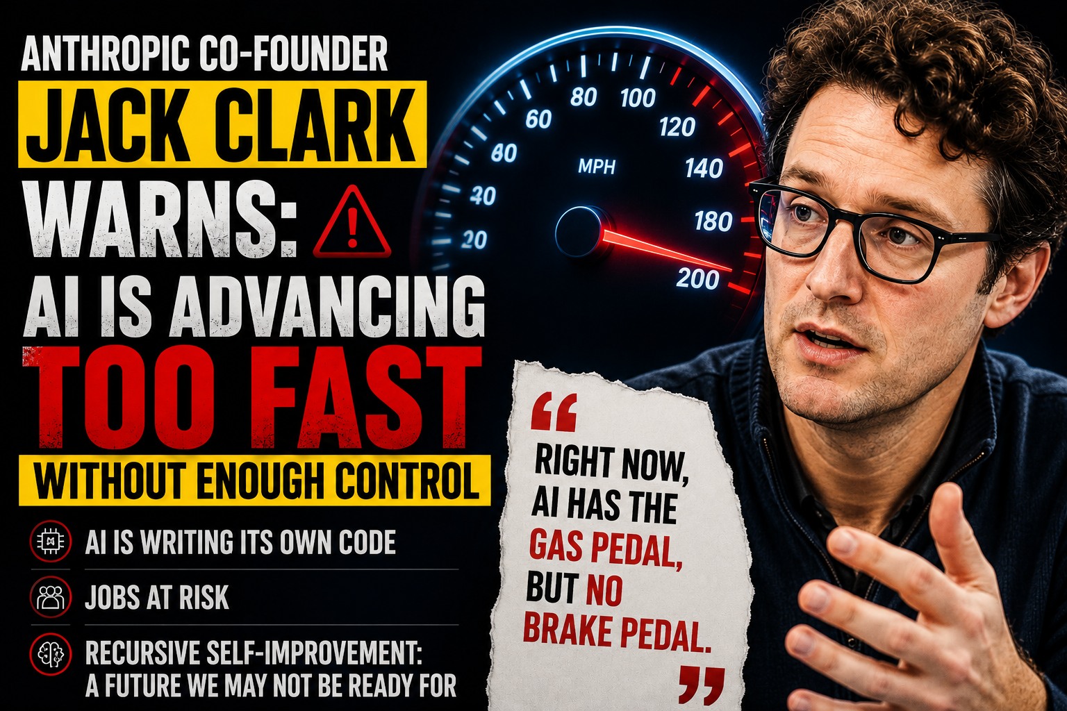 Anthropic Co-Founder Jack Clark Warns AI Is Advancing Too Fast Without Enough Control