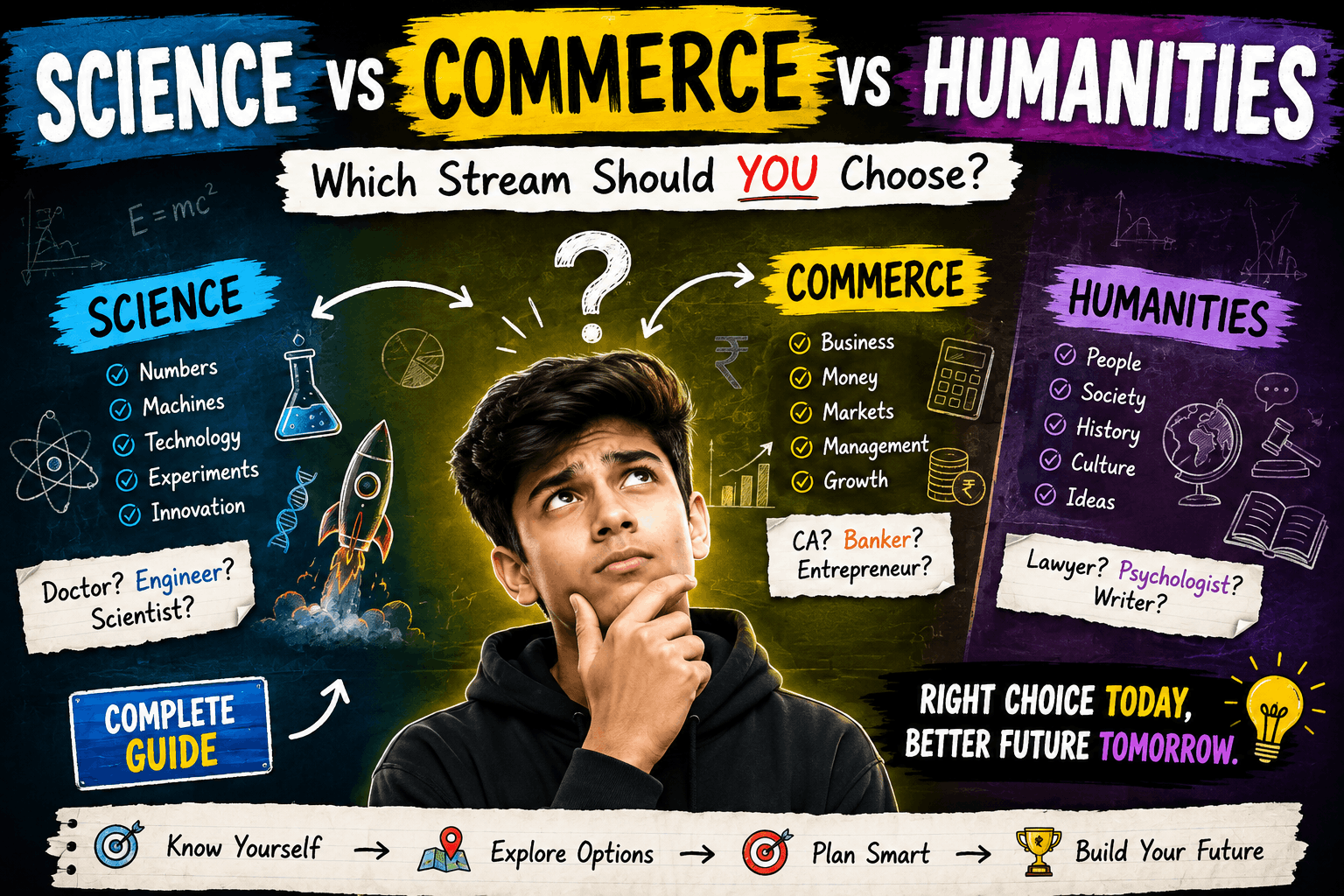 Science vs Commerce vs Humanities: How Should You Actually Decide?